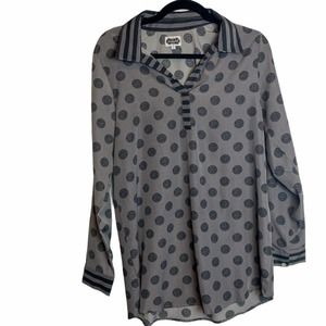 Mud Pie V-Neck Collard Shirt